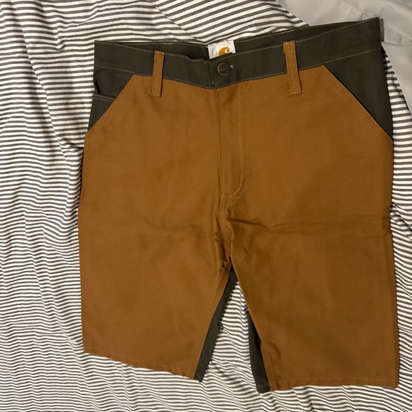 Carhartt Brown Cargo Pants Sturdy Workwear - Picture 1 of 3